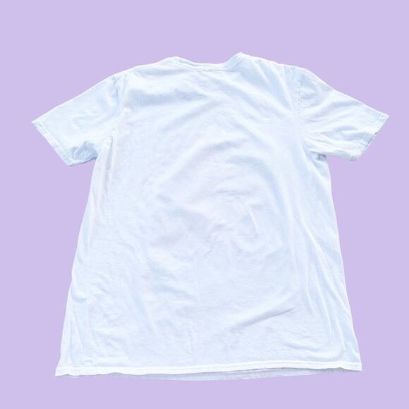 Aaliyah Airbrush Style Top T-Shirt White Size L Singer R&B 90s Y2K Band Tee - Picture 7 of 7